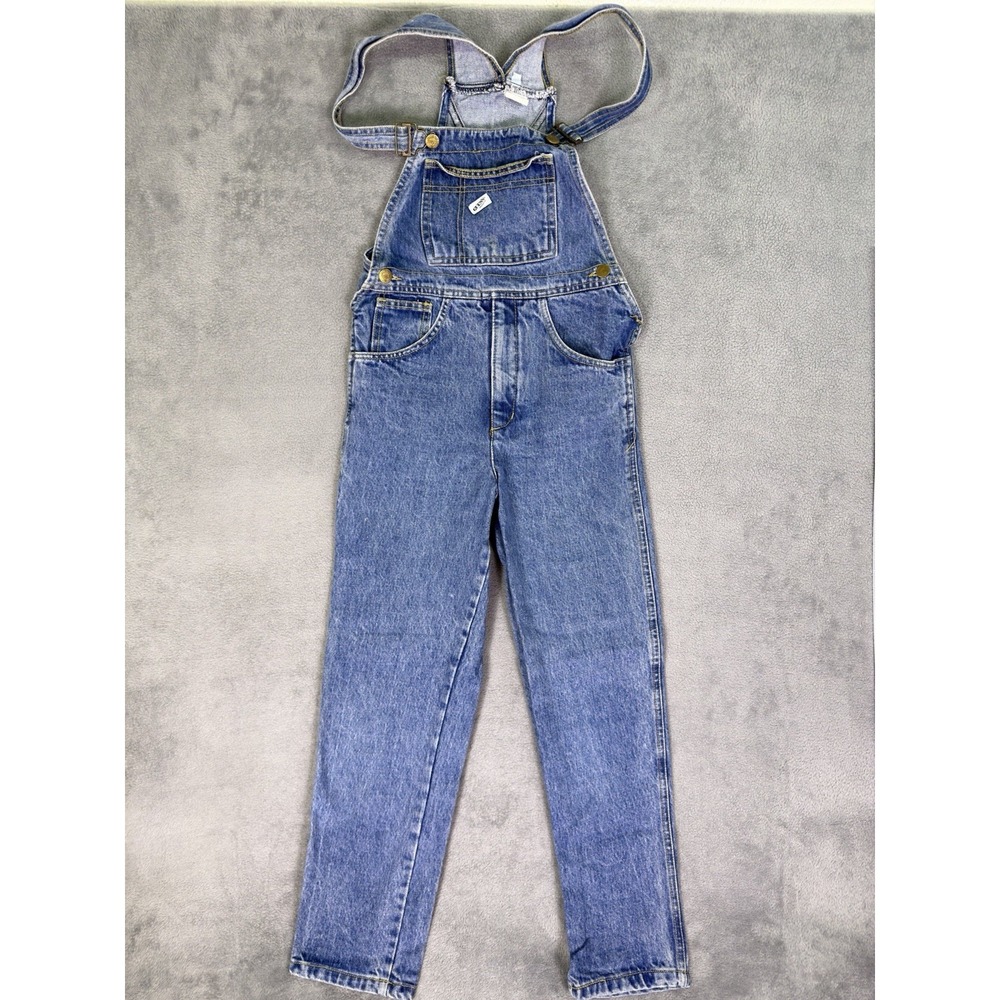 Vintage‎ Guess Bib Overalls Youth Kids Unisex 12 Blue Denim Made In USA